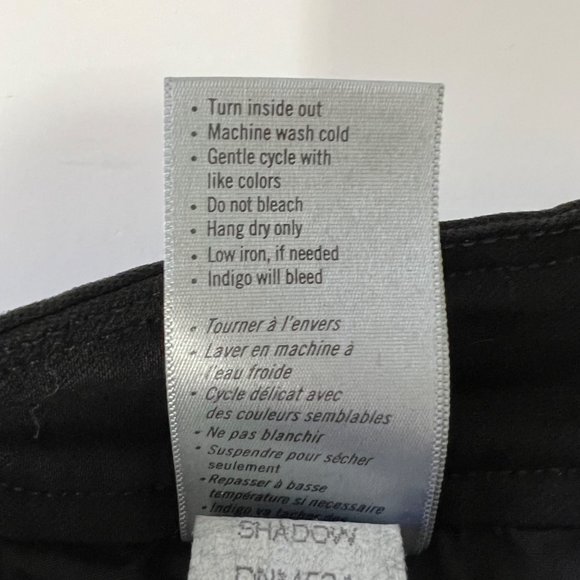 Paige High Rise Skinny Jeans Black Shadow Big Button size 26 - Picture 10 of 11